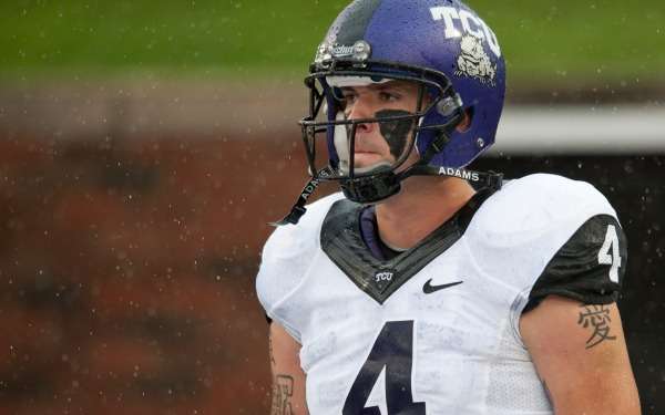 Casey Pachall will miss at least eight weeks with a fractured left forearm. (Cooper Neill/Getty Images)